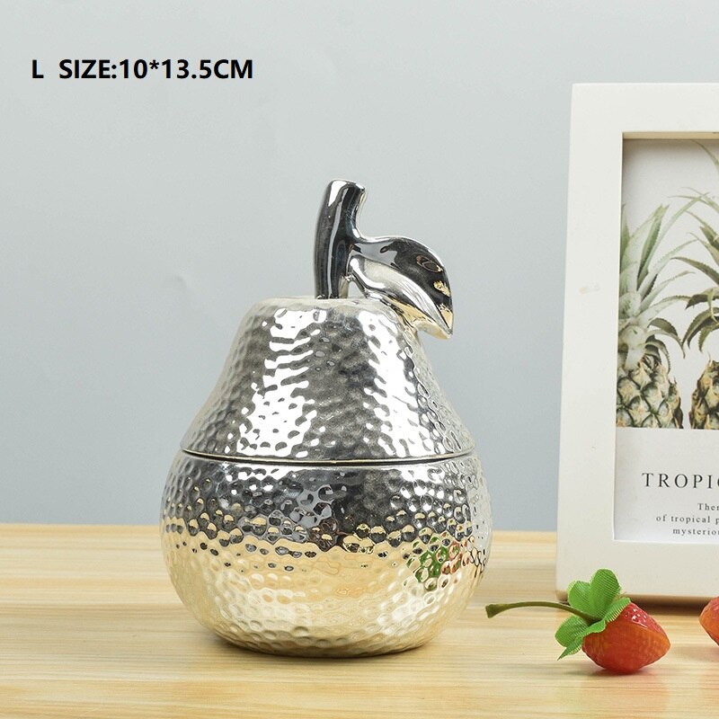 Ceramic Pineapple Storage Tank Aromatherapy Candle Storage Container Dustproof Cover Sugar Crafts Desktop Ceramic Jar and Lid: E-L