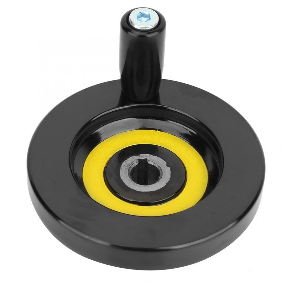 Hand Wiel 1 Stuks Achter Rimpel Bakeliet Revolving Handvat Hand Wiel Voor Draaibank Frezen 10*80 Tool Gereedschap