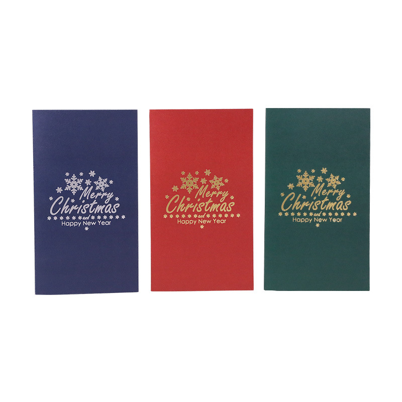 3D Pop Up Christmas Cards Handmade Merry Xmas Greeting Cards with Envelope Santa Carries Presents Paper Card for Xmas
