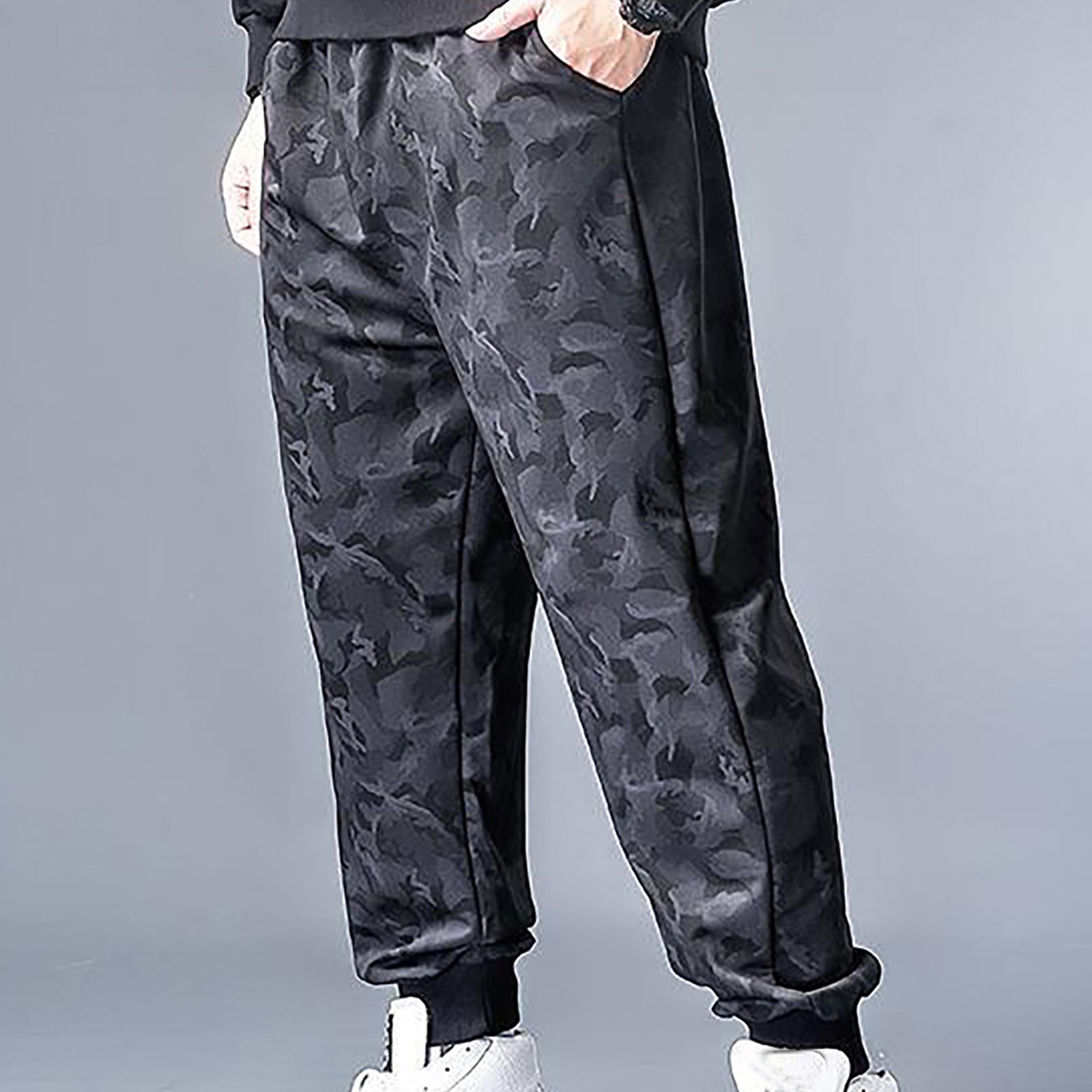 Zomer Casual Broek Mannen Mode Plus Size Losse Afdrukken Sport Lange Joggingbroek Broek Meerdere Zakken Camouflage Broek