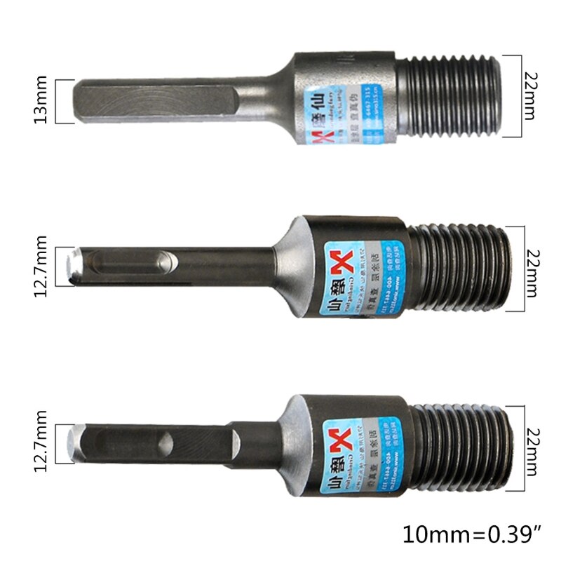 1PC Diamond Core Bit SDS Plus M22 Drill Adapter For Electric Hammer 12.7/13mm Electric Drill Converter Drill Bit Ad