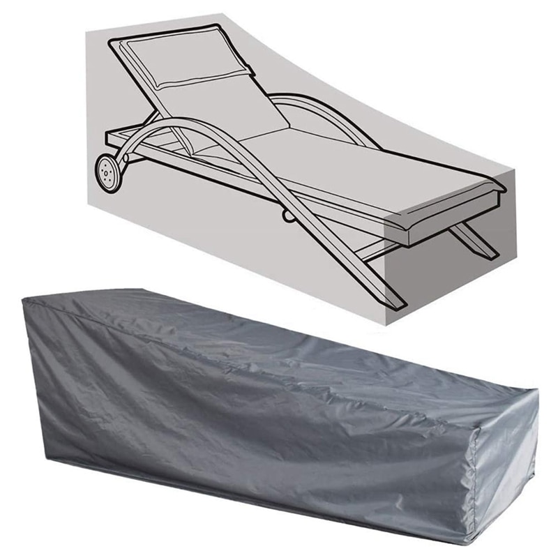 Sunlounger Cover 208 x 76 x 41 / 79cm Sun Lounger Cover Weatherproof Garden Lounger Cover for Garden Furniture Cover