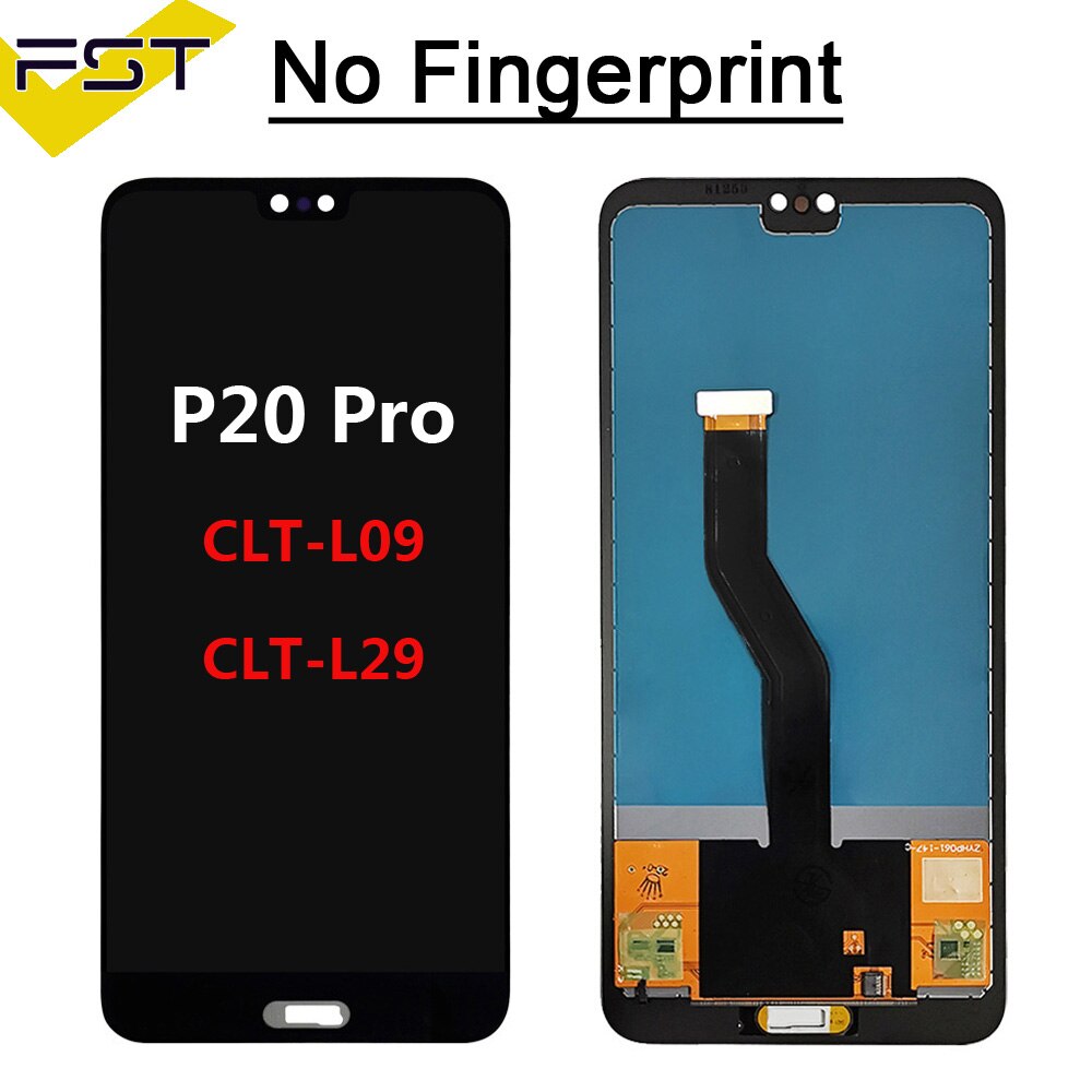 Tela lcd + touchscreen para huawei p20, tela para celulares huawei p20 EML-L09C EML-L29C/p20 lite nova 3e/p20 pro CLT-L09 CLT-L29 montagem do digitalizador: P20Pro NoFingerprint