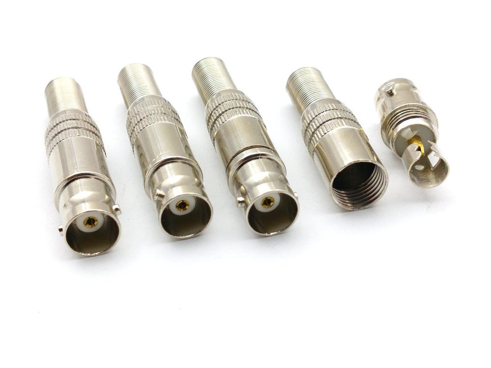 50pcs BNC Female Spring tail Cable Soldering for CCTV Video Monitor adapter