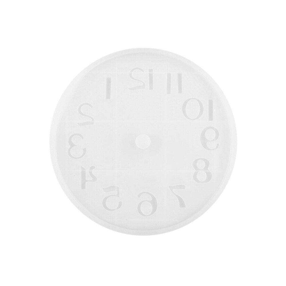 Cement Beton Siliconen Mal Diy Ambachtelijke Klok Maken Klei Gips Klei Cement Klok Mould Tool Voor Thuis Leveringen: q7