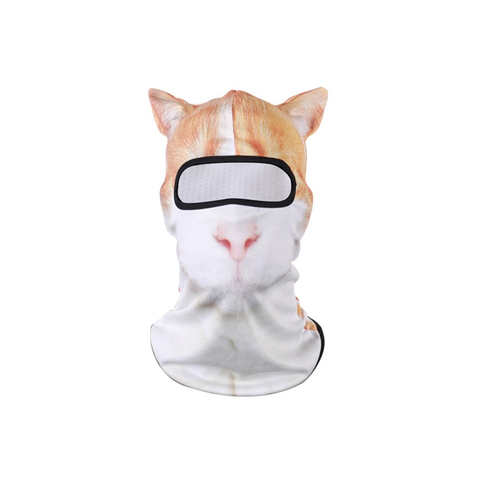 3D Animal Cat Dog Cute Animal Balaclava Windproof Skullies Beanie Cap Cool Hat Warmer Full Face Mask Neck Gaiter for Women Men: 06