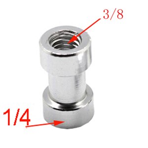 10pcs/lot 1/4" to 3/8" Male to Female Thread Screw Mount Adapter Tripod Plate Screw mount for Camera Flash Tripod Light Stand