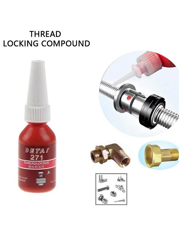 1pc 10g Screw Glue Thread Locking Agent Removable Thread Locker Anaerobic Adhesive Glue Oil Resistance Fast Curing for Threads