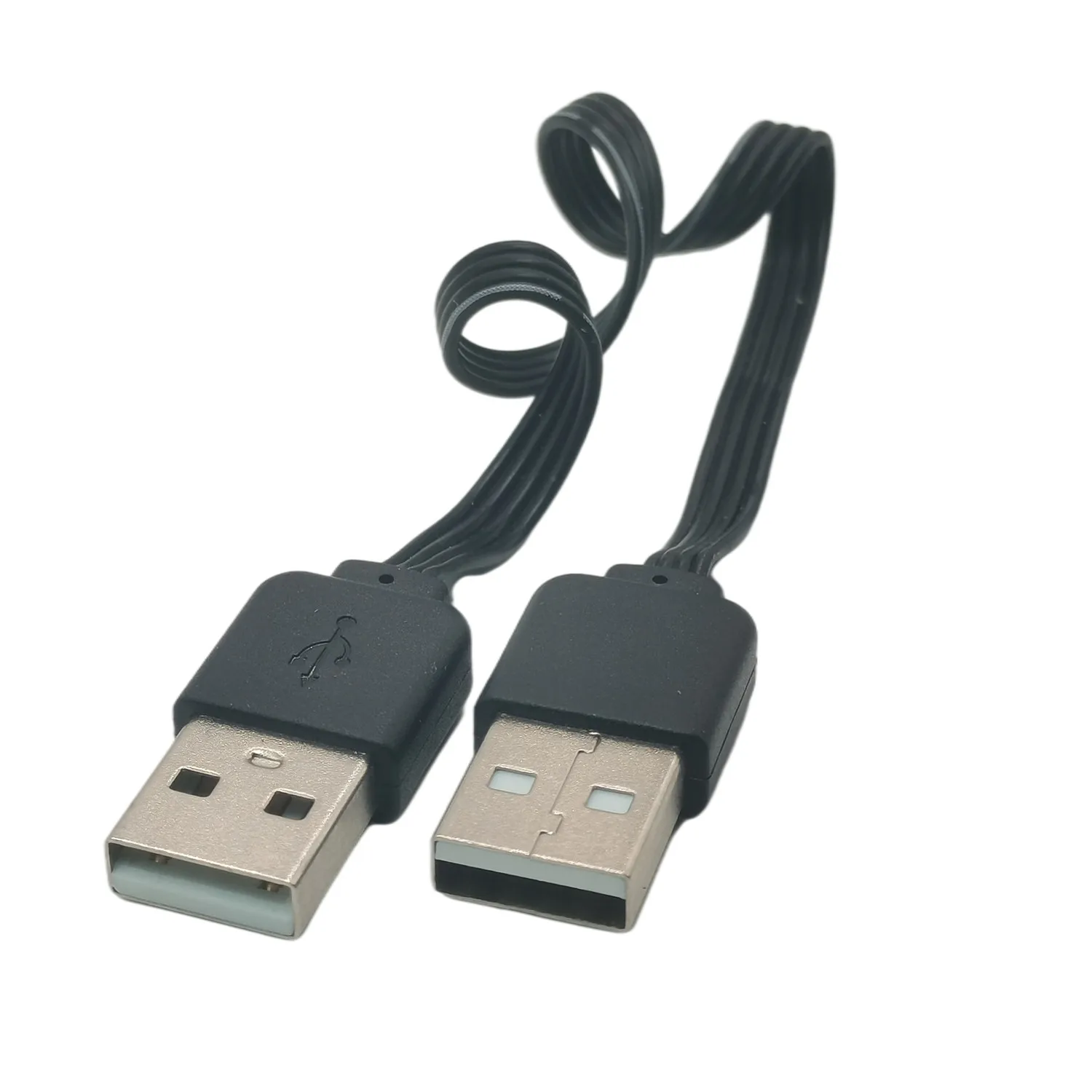 USB A Male to Male Connector Cable USB 2.0 A Joiner Coupler Extension Extender Data Adapter Cord Right Angle 90 Degree 0.1m 0.2m