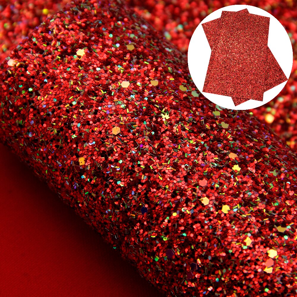50*140cm Solid Color Chunky Glitter Faux Leather Sheet Vinyl Leatherette Clothing Upholstery DIY Earring Accessories,1Yc12110: 1097008034