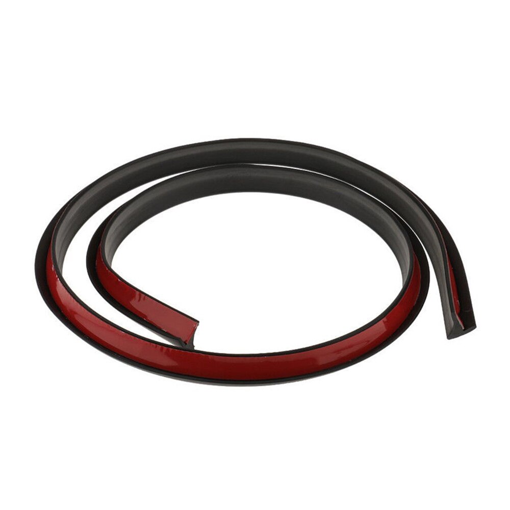 Svart 2 st 1.5m/4.92 "universal bilhjul panna gummi fender rem gjutning blossar trim stick out edge fender