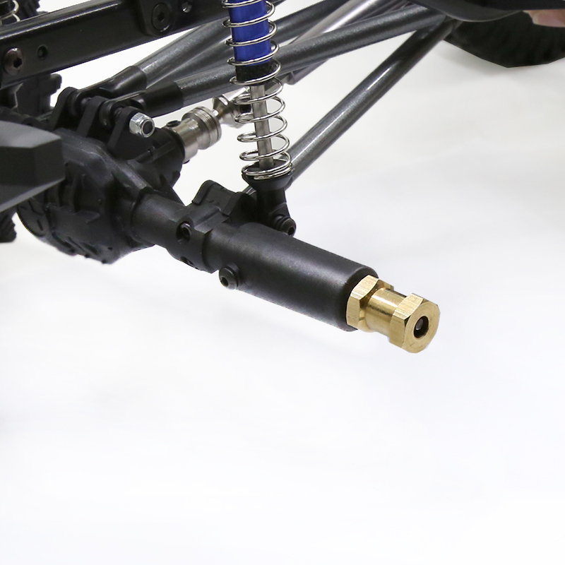 Adaptador de rueda hexagonal de ampliación de eje, 4 Uds., 12mm/15mm/17mm, para coche trepador de control remoto TRX4 RC4WD D90 D110 Axial Scx10 90046 catRC