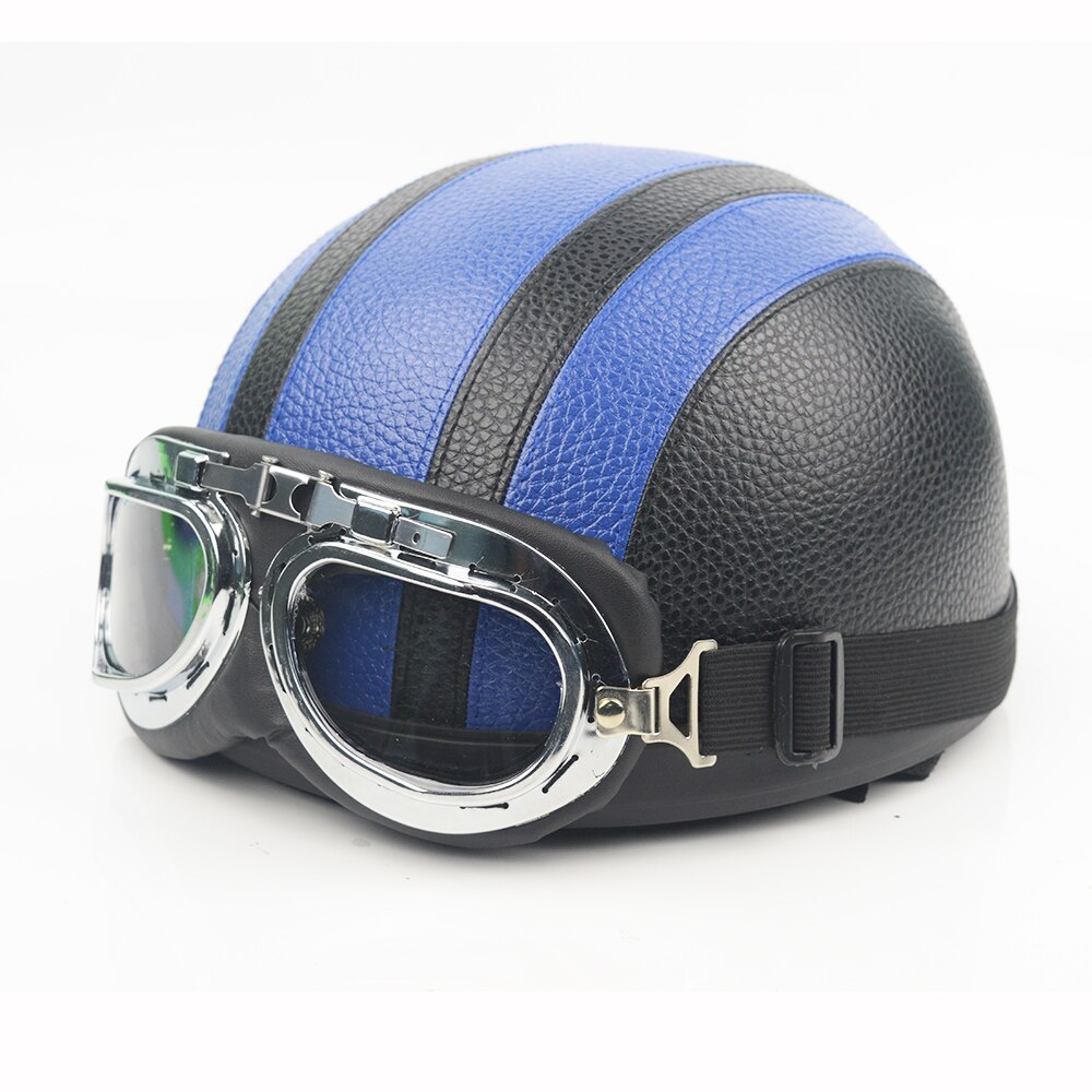 Unisex Motorcycle Half Helmet Hat Cap Chopper Bobber Unisex Adult Chopper