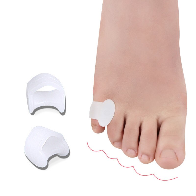 Sequstep 4 Pcs Little Toe Separators Stretchers Tail Toes Correction Toe Ring Spacer Protection Bunion Hallux Valgus