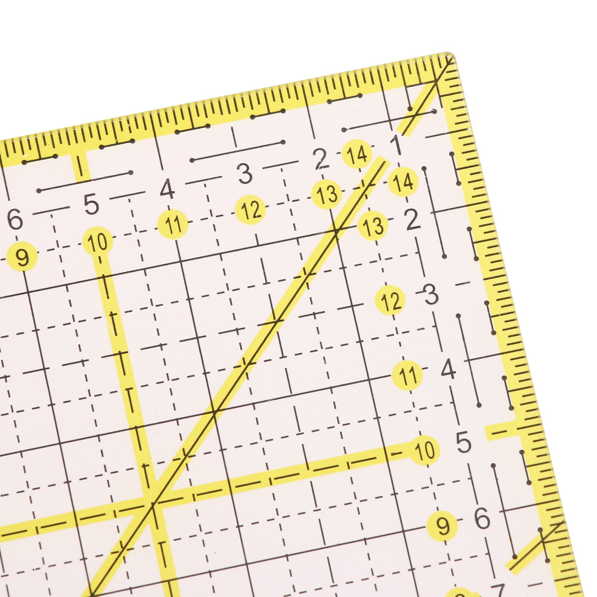 15 * 15cm firkantede lappeteppelinjal sylinjal skjærelinjal gjør-det-selv-sy quilteverktøy symaskin husholdningssytilbehør