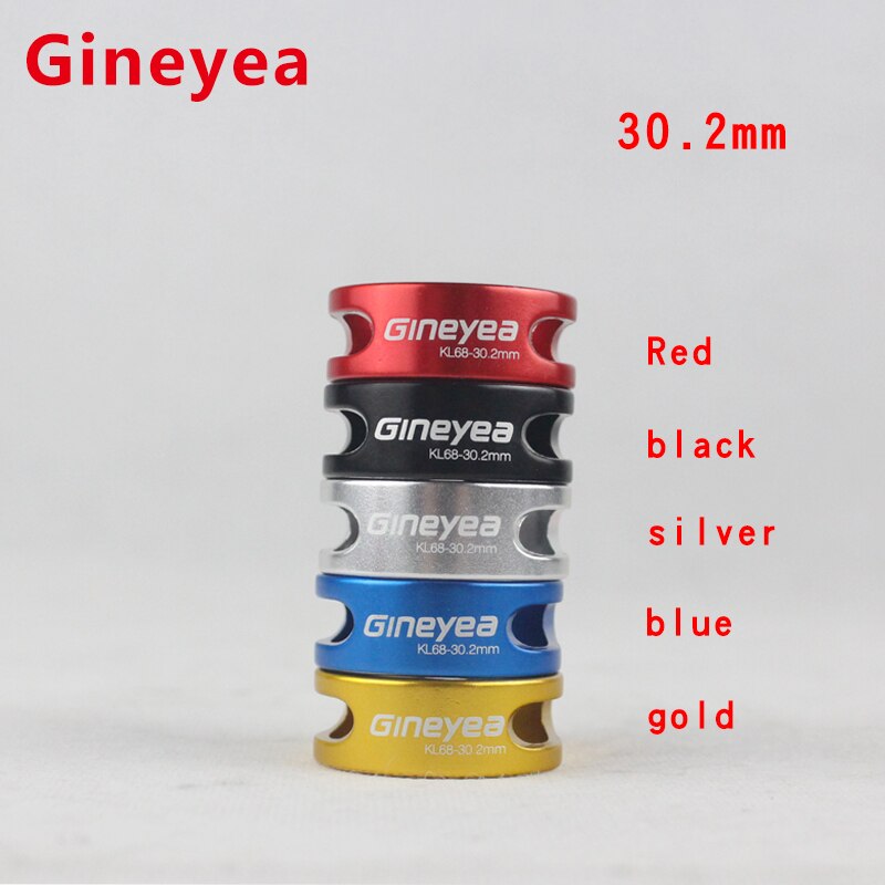 2PCS Gineyea bike seat clamp parts 28.6 30.2 31.8/34.9mm aluminum alloy hollow MTB mountain road bicycle lock seat pipe clamp