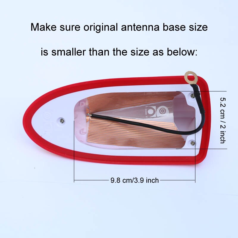 For Fiat Tipo Waterproof car shark fin antenna strong radio signal FM/AM aerials piano paint auto accessories car-styling