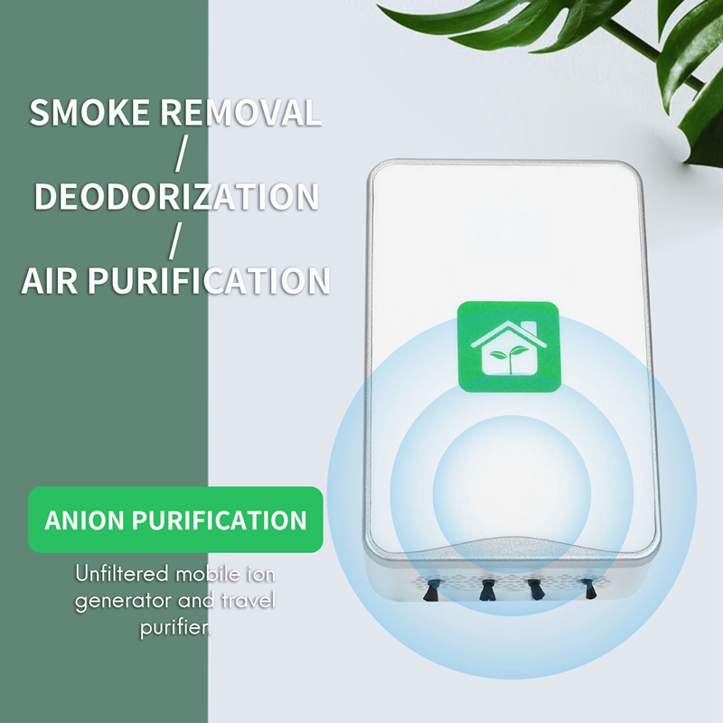 Purificador de aire enchufable Generador de iones negativos Purificador ionizador sin filtro Limpiar alérgenos, contaminantes, moho, olores