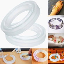 4 Stuks Silicone Mould Mold Ronde Voor Curve Bangle Armband Sieraden Maken Diy