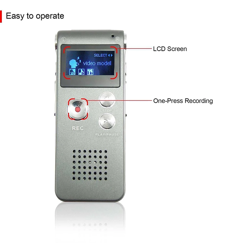 8GB Voice Recorder MP3 Player Mini Sound Audio Recorder Mini USB Flash Drive Recording Dictaphone