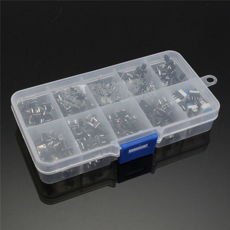 10 kinds Values 180PCS Tactile Push Button Switch micro-trigger Mini Momentary Tact Assortment