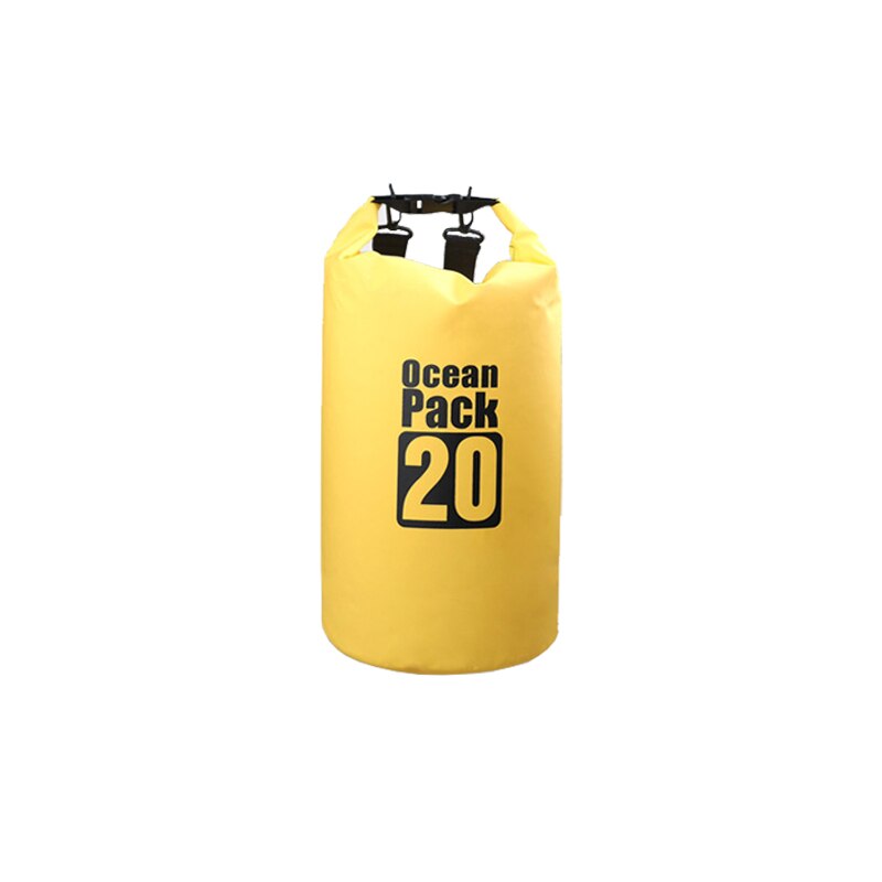 20L al aire libre Impermeable Trekking bolsa seca Camping mochila Impermeable natación playa bicicleta accesorios océano paquete resistente al agua: Yellow