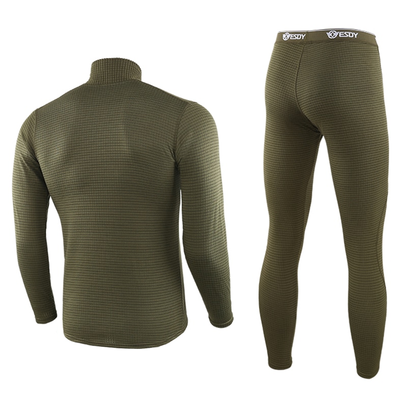 Aismz-Conjunto de ropa interior térmica para hombre, ropa interior elástica antimicrobiana de secado rápido, forro polar de compresión para el sudor, Calzoncillos largos cálidos para Fitness