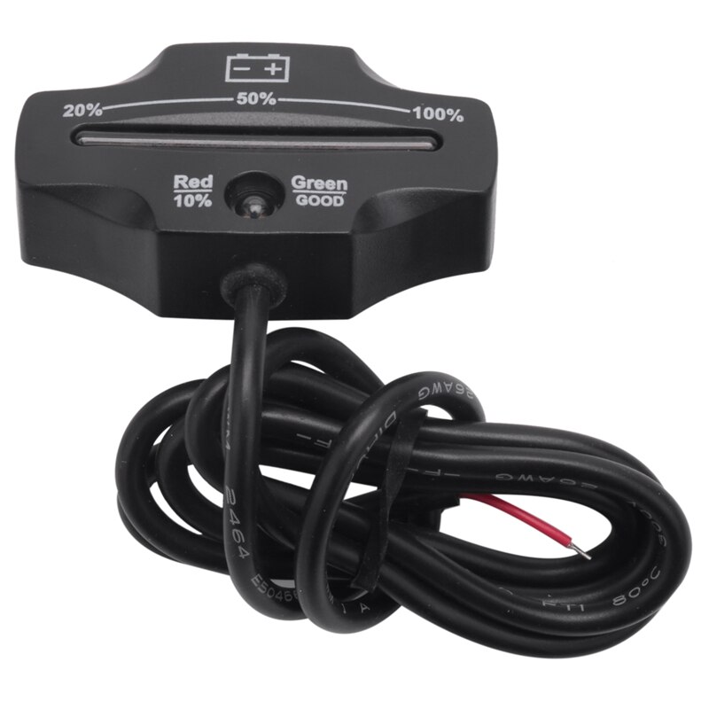 12V 24V LED Lead Acid Storage Battery Indicator Gauge Battery Level Monitor for Golf Carts Marine Motorcycle Truck Forklift: Default Title