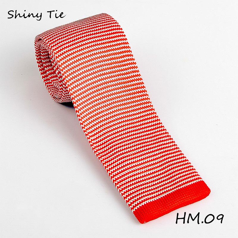 Strikkede slips strik fritid stribede slips strikke uld hals slips 100%  mærke kommercielle mænd slips: 9