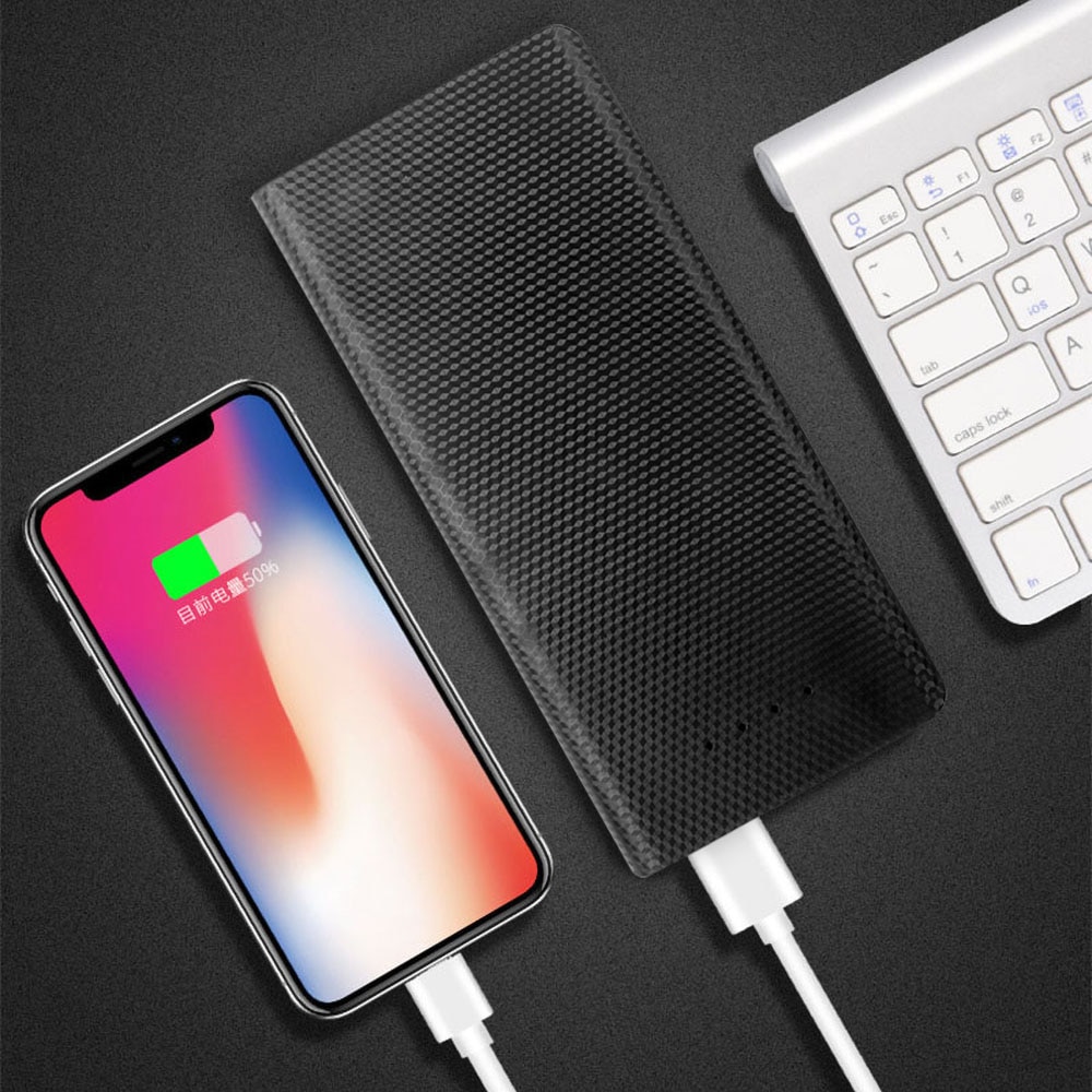 20000Mah 8X18650 Mobiele Power Bank Case Mobiele Diy Kit Externe Batterij Oplader Doos Usb Typen C Led licht Opladen Digitale Display