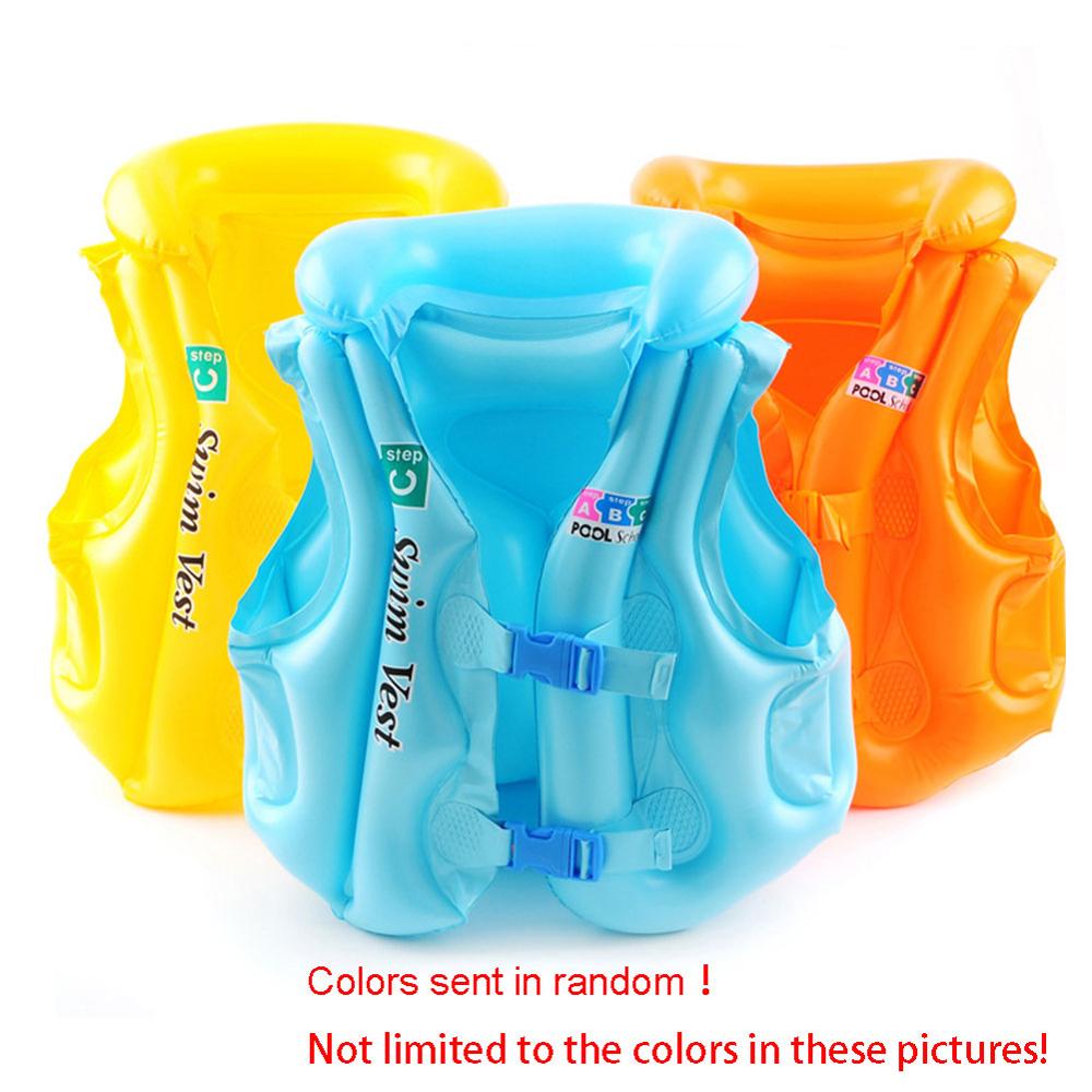 Summer Swimming Life Vest Children's Inflatable Swimming Vest Bathing Suit For Kid Vest Drifting Swimming Suit #271481: Small Randomly 1pc