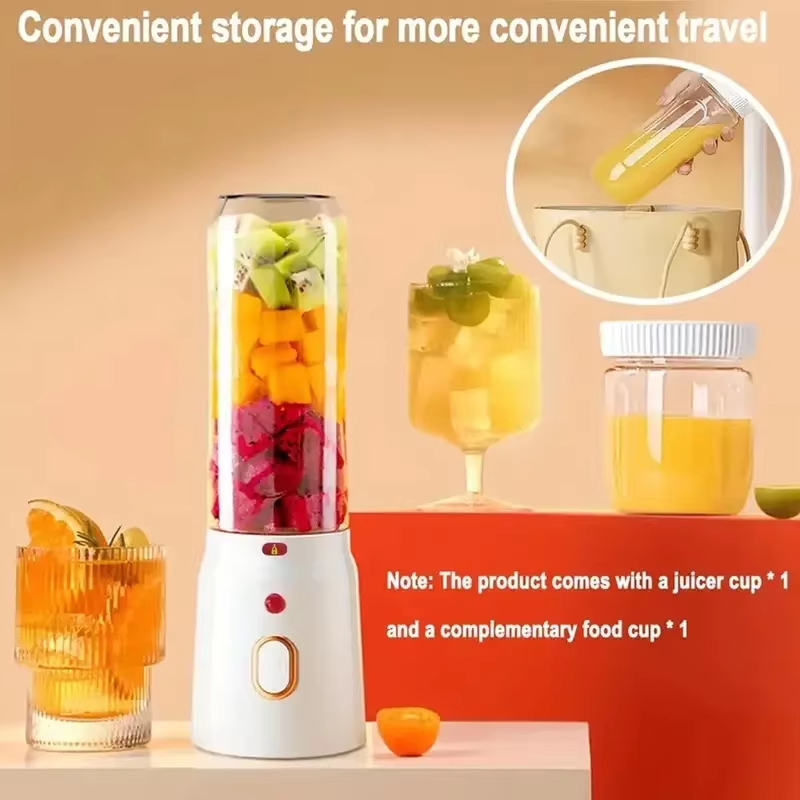 450ML Draagbare Elektrische Blender 40W USB Oplaadbare Draadloze Juicer Hoge Krachtige Juicer Cup Voor Smoothie Milkshake Sap Voedsel