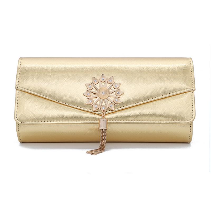 Luxe Vrouwen Clutch Bags Vrouwelijke Purse Wallet Party Bag Pu Kwasten Envelop Bridal Wedding Everning Handtassen Bolsa Feminina