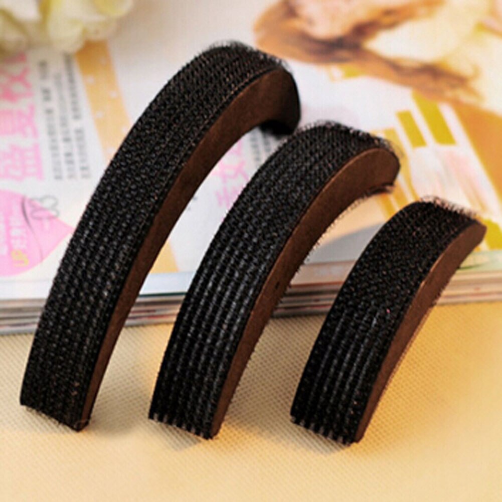 3Pcs/set Hair Pads Hair Volume Increase Puff Hair Bun Maker Donut Magic Foam Sponge Bump Up Insert Base Hair Styling Accessories