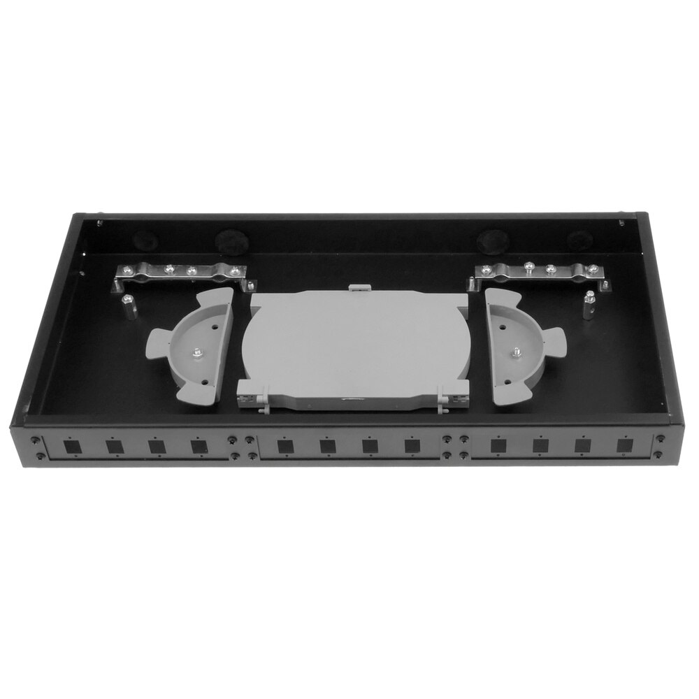 BeMatik - Patch 12 SC schwarz 1U fiber optic Panel