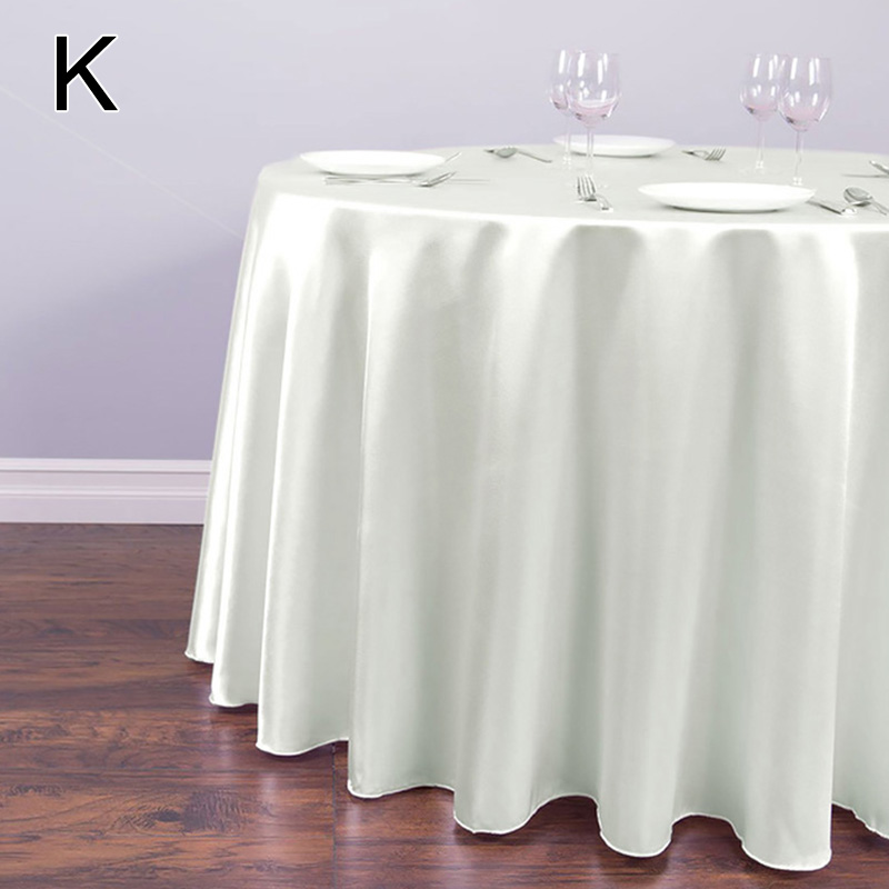 Mantel redondo de satén de 145cm, cubiertas de mesa de Color sólido para boda, cumpleaños, de Navidad, mantel redondo, decoración del hogar: green