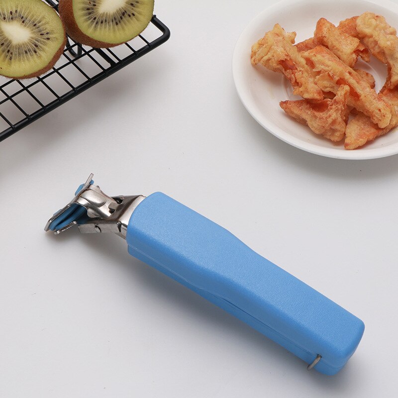 Herramienta de cocina Anti-tazón Clip placa plato Pan pinza horno microondas pinzas herramienta GQ: Azul