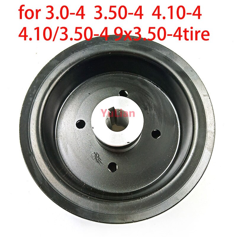 4 Inch 4.10/3.50-4 9x3.50-4 3.00-4 Hub Aluminium Alloy Wheel Rims Keyway Bearing Hub for MiNi Moto,ATV&Go Kart Electric Scooter