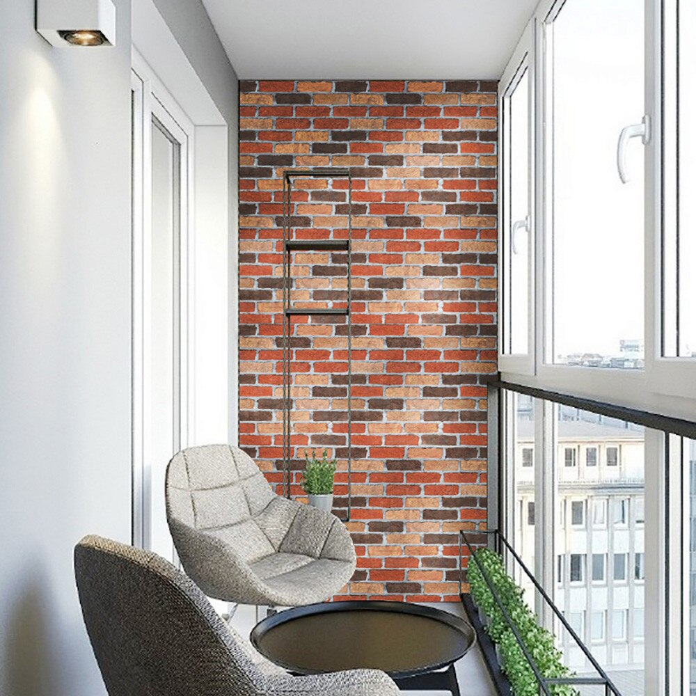 3D  Brick Stone Rustic Effect Self-adhesive Wall Sticker Home Decor
