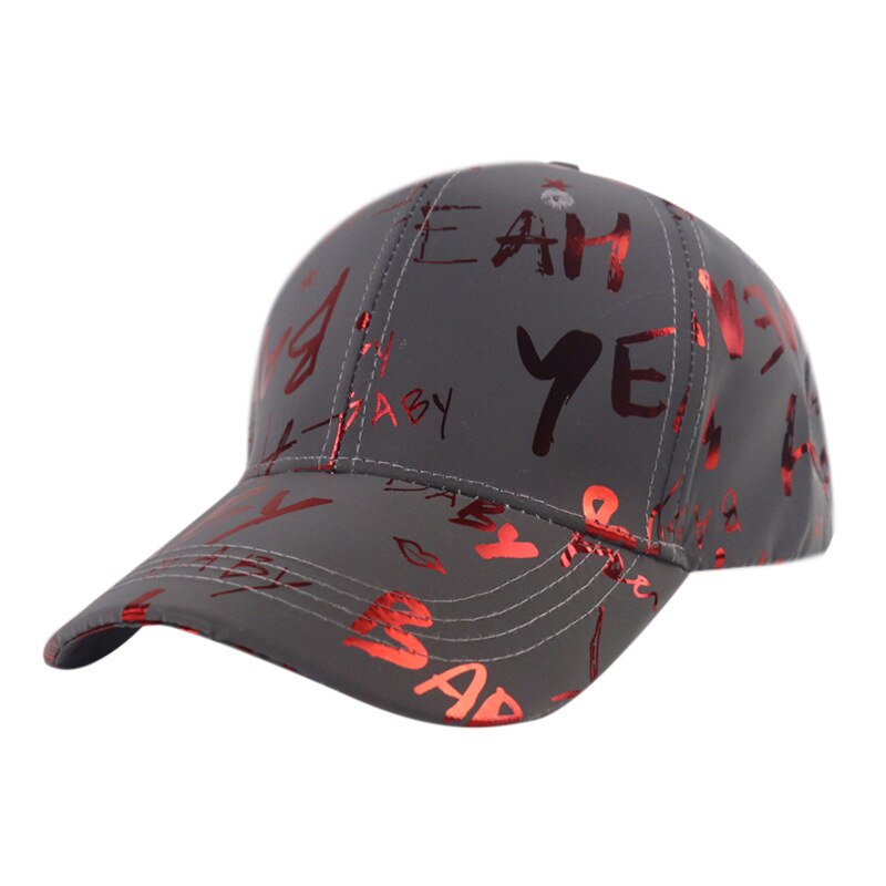 Men Reflective Night Running Baseball Cap Women Outdoor Sports Graffiti Fisherman Empty Top Hat Boy Girl Hat Sunscreen Hat: Baseball3R / Adult