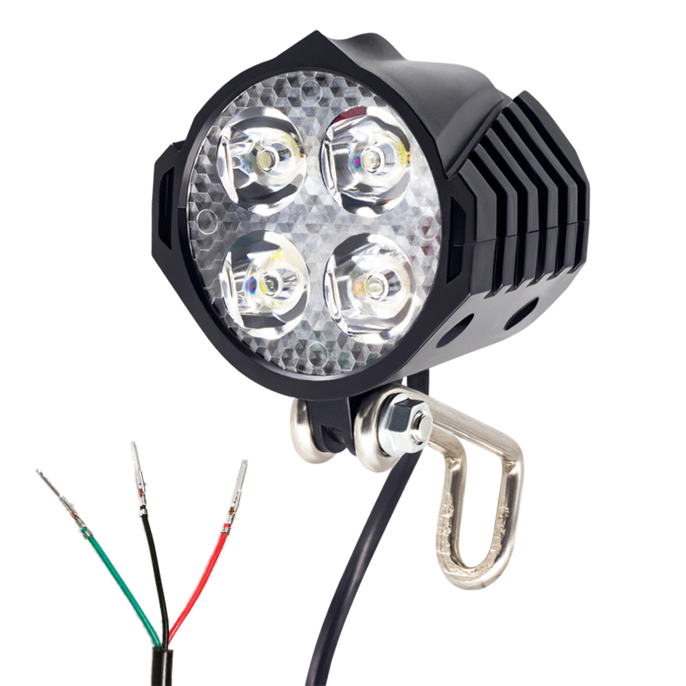 Ebike Turn Signal Rear Light Brake Include 36V 48V E-Bike Headlight with Switch DK336 For Electric Bike and Scooter Lamp: Lavender