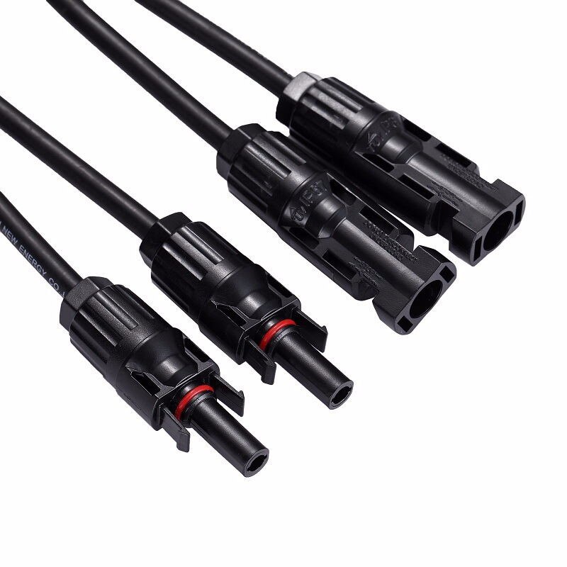 1pair 2Y Branch parallel connection 30A 1000V Electrical Solar Connector Photovoltaic solar Panel Cable Wire Connector