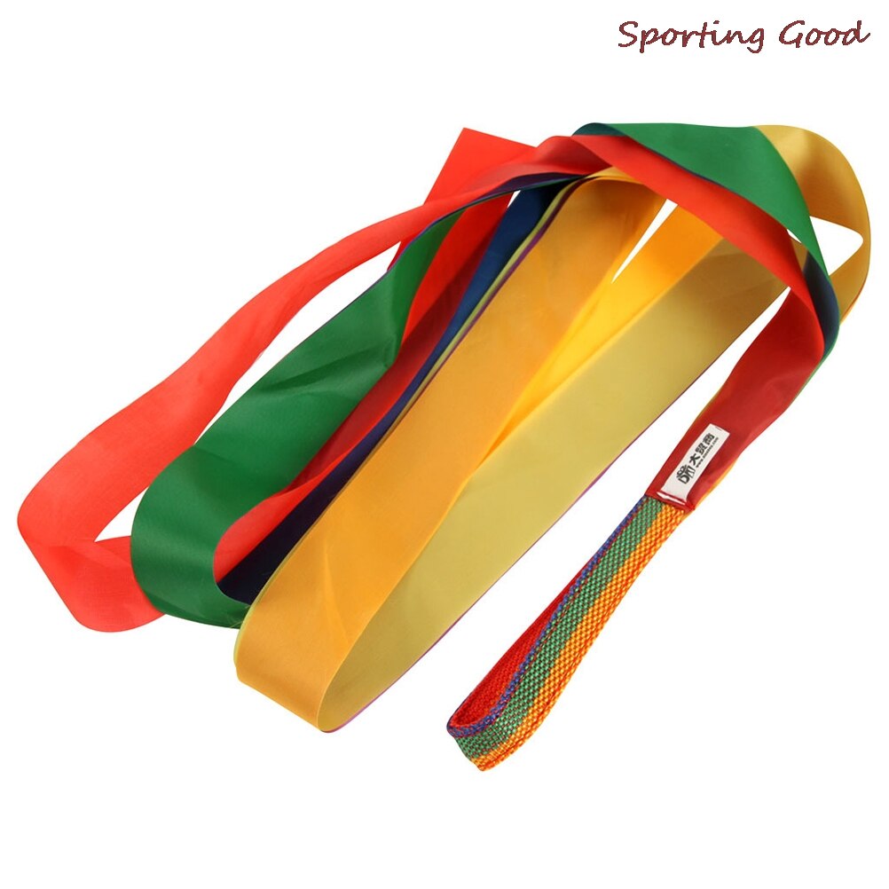 Regnbåge sport dans band barn gym rytmisk gymnastik konst gymnastiska övningar cheerleading fitness