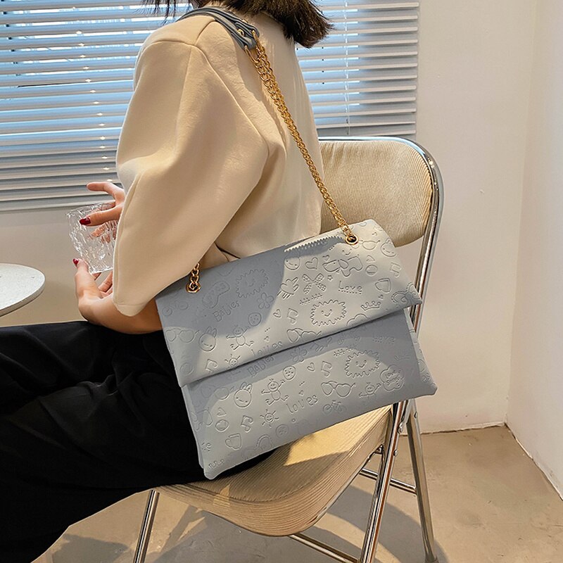 Geräumige tasche, trendige sommer-schultertasche, damentasche, super angesagte achseltasche