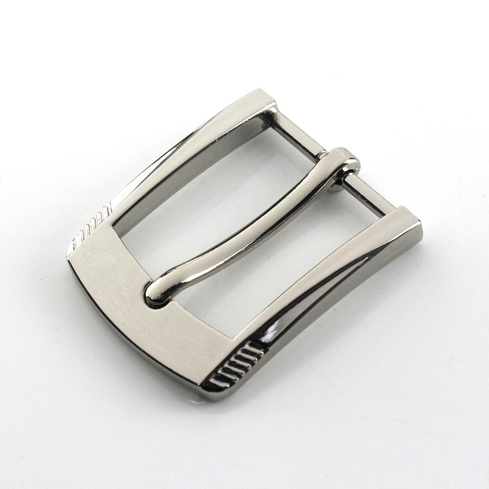 Hebilla de cinturón de Metal de 3cm, 1 ud., informal, Marrón mate, barra de talón, Pin único, correa de cuero artesanal para cinturón de 27-29mm: silver