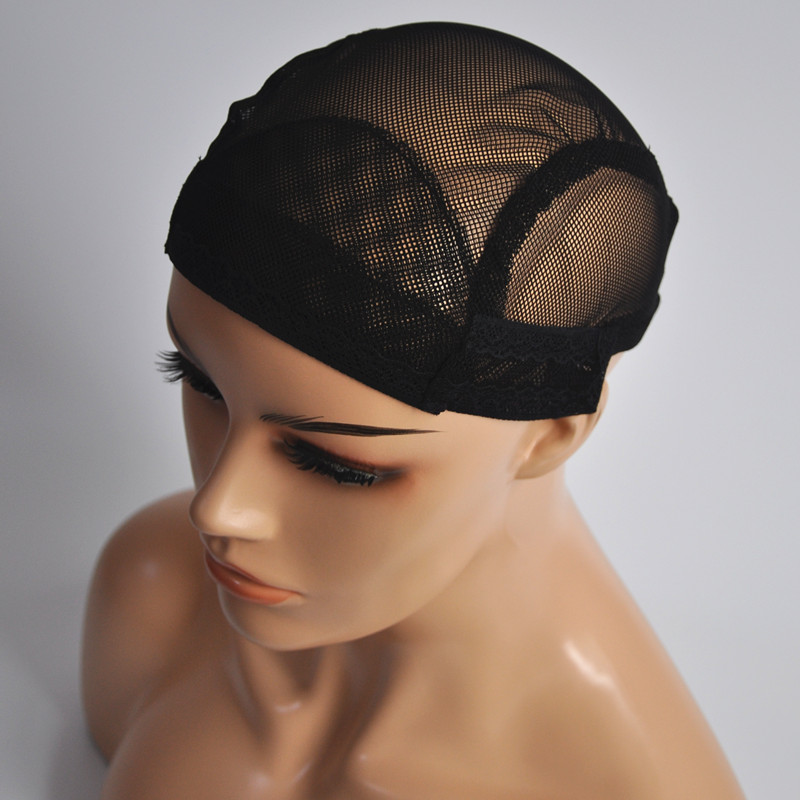 Verkoop Zwarte Pruik Cap Voor Maken Pruik Haar Weven Stretch Verstelbare Pruik Cap Dome Cap Voor Pruik Weven Cap