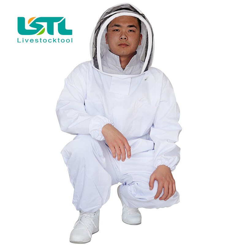 Cotton Full Body Beekeeping Clothing Veil Hood Hat Clothes Jacket Protective Beekeeping Suit Beekeepers Bee Suit Equipment