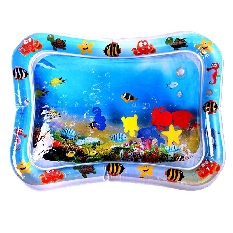 Baby lek vannmatte oppblåsbar spedbarn mage tid lekematte leker for barn matte sommer badestrand basseng spill baby treningsrom matte: Typea