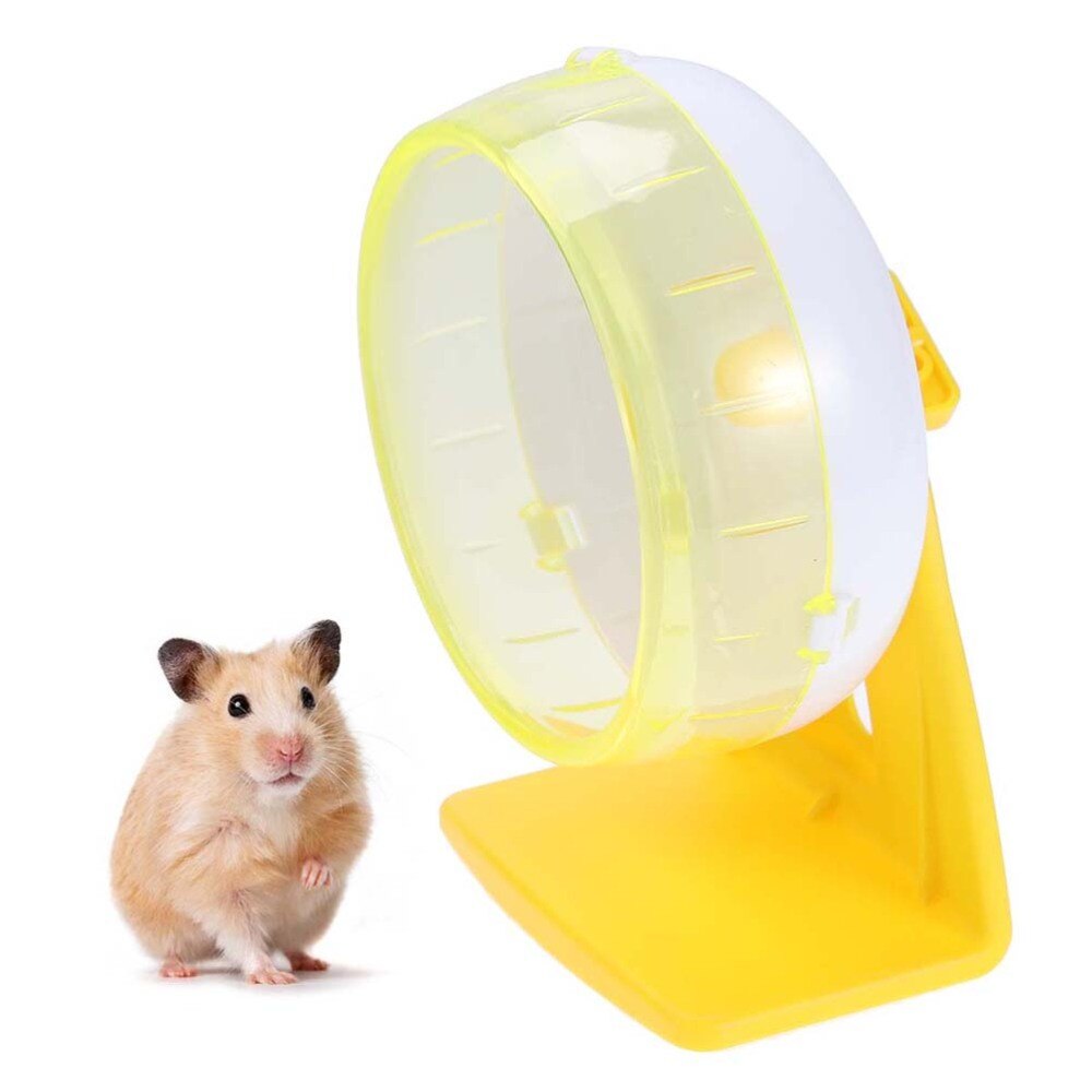 1 rueda de juguete de plástico de 12cm para hacer ejercicio, rueda para correr, suministros para mascotas, juguete de entrenamiento para ratones hámster erizo