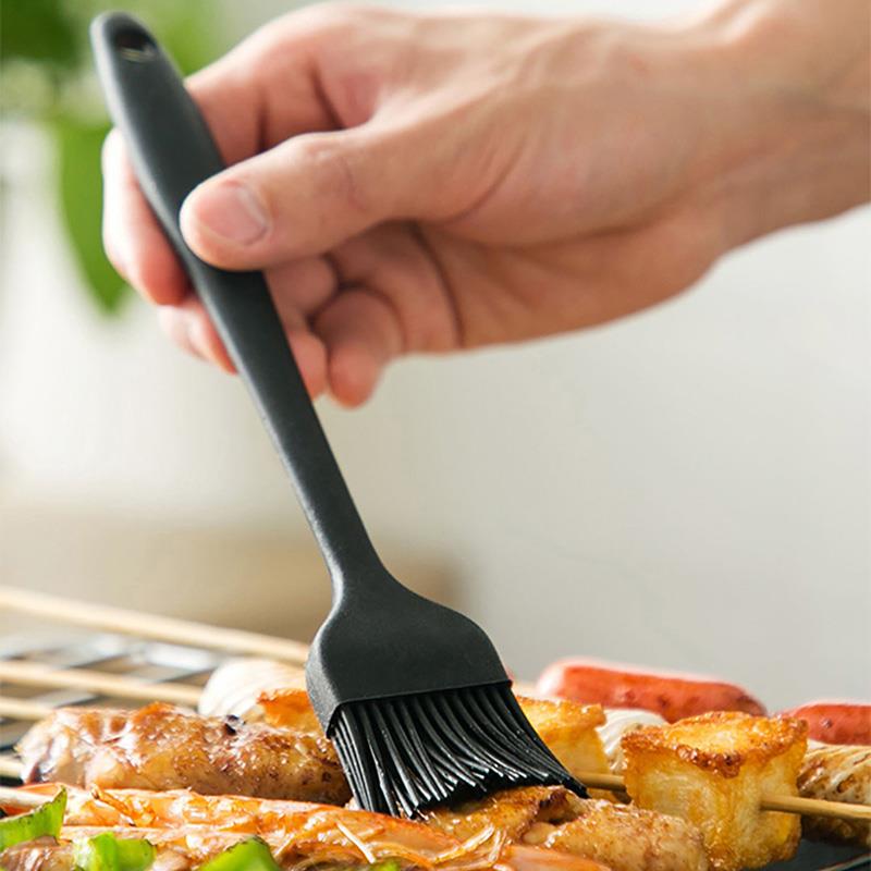 1 pièce brosse à badigeonner en silicone,Kapmore, accessoires outils de cuisson au gril à l&#39;huile résistante à la chaleur, alimentaire, BBQ